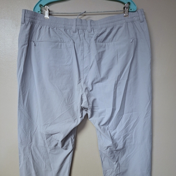 Uniqlo Womens Sporty Crop Ankle Pants Elastic Waist w Drawstring Gray 3XL - Picture 11 of 16